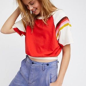 Free People Cotton Candy Retro-Inspired Shirt